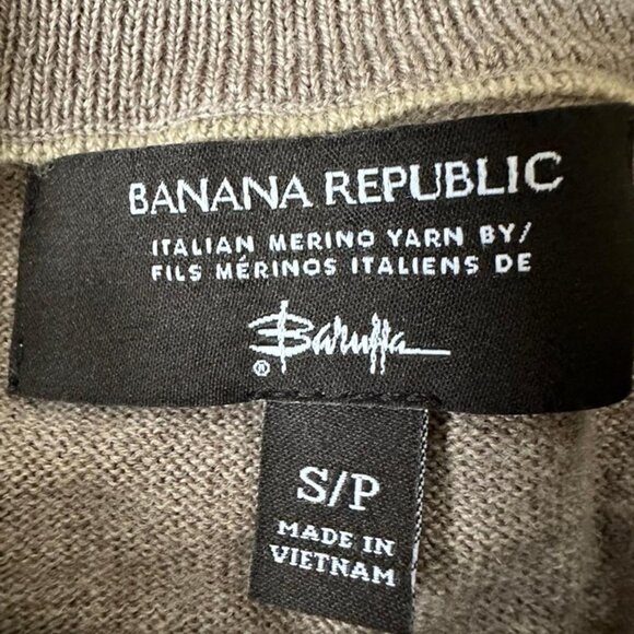 Banana Republic 100% Merino Wool Sweater – Tan Italian Yarn Size S - Picture 3 of 8